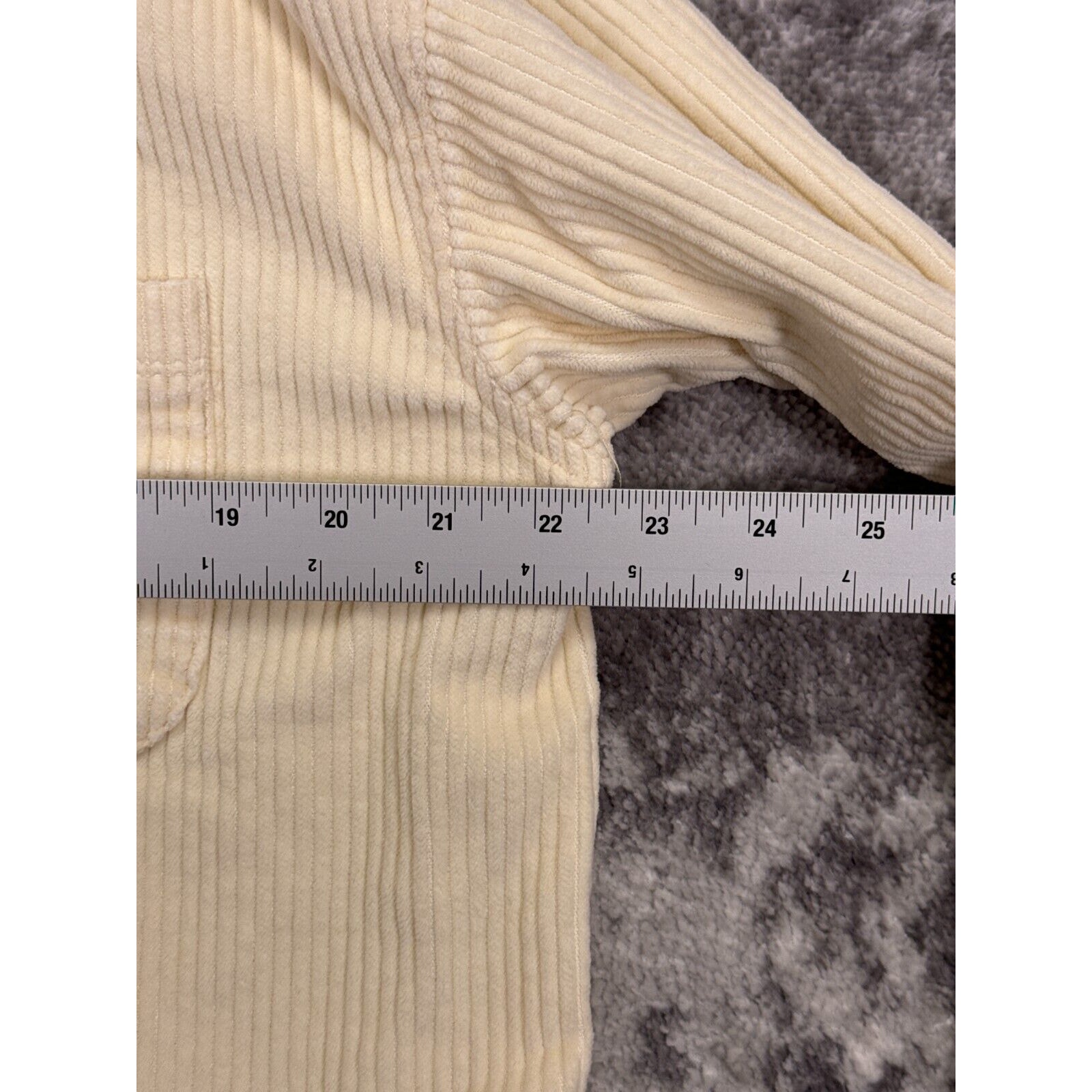 Donni. Corduroy Shirt Jacket Small Womens Banana Cream Shacket — image 4 of 8
